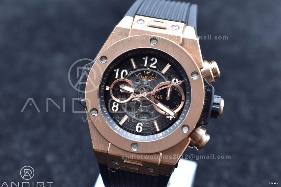 Edition Skeleton Dial A Strap Bang Black Rubber Hublot Unico on Best 904 SmartChoice 1:1 Big RG ZF 0710